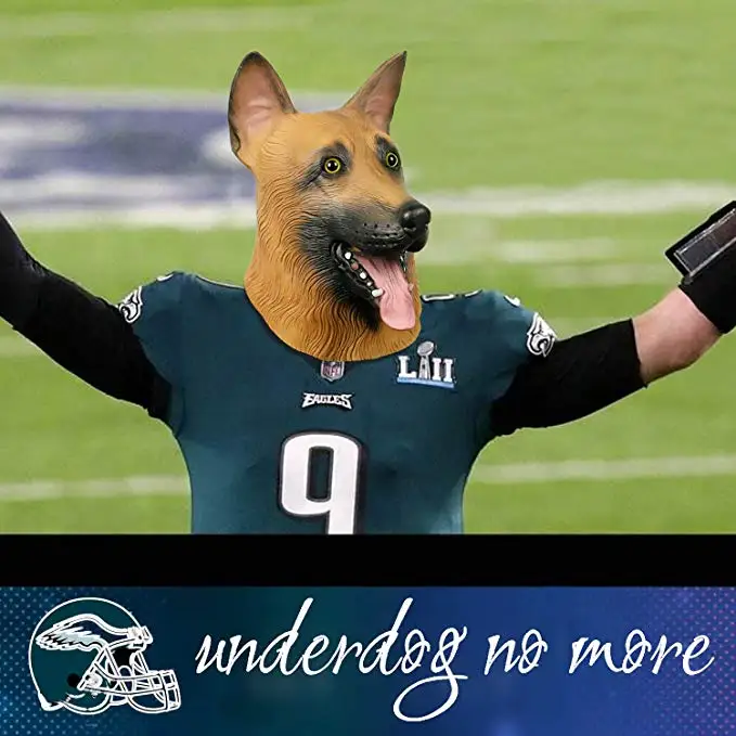 Molezu Eagles Underdog маска Хэллоуин маска голова собаки немецкая овчарка