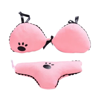 

Pets Dog Toys Bikini Shaped Plush Soft Squeaky Dog Gifts for Puppy