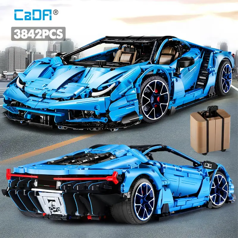 Cada 3842PCS Creator Mad Cow Extreme Sports Vehicle Building Blocks City Technical Racing Car Bricks Collect Gift Toys for Kids|Blocks|...