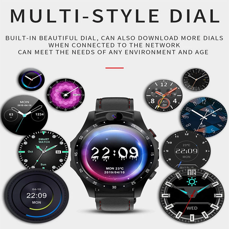 V9 Smart Watch man IP67 Waterproof 3GB RAM + 32GB ROM GPS WIFI Heart Rate Sport Bluetooth Pedometer Smartwatch for huwei phone