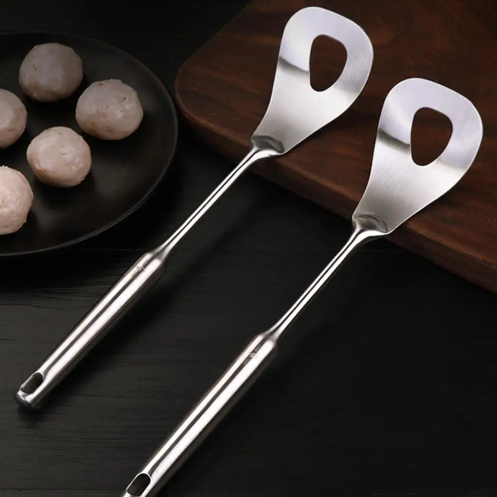 

New Meatball Spoon 304 Stainless Steel Meatball Maker Kitchen Home Meatball Spoon Fish Ball Shrimp Slide Dig Meat Spoon