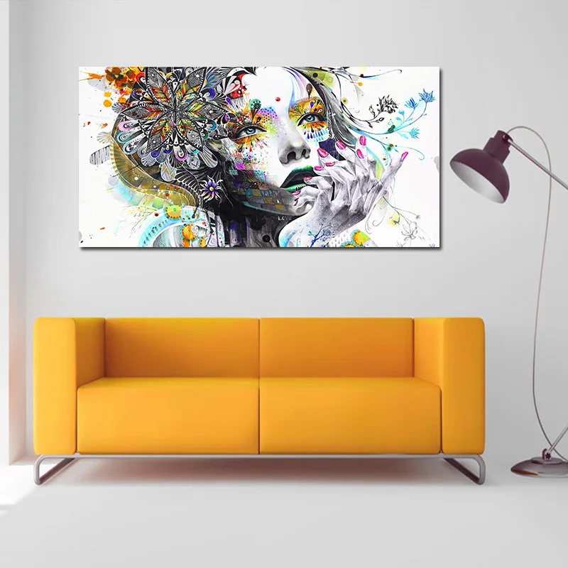 

Manufacturers Decorative Painting Frame Painting Colorful Beauty Face Computer Airbrush Painting AliExpress Amazon Wish Painting