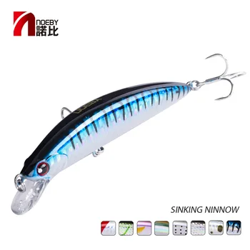 

NOEBY New Sinking Minnow Lure 90mm 29g Bass Pike Walleye Trout Plastic Fishing Wobbler Hard Baits Swimbaits Artificial Sea Lures