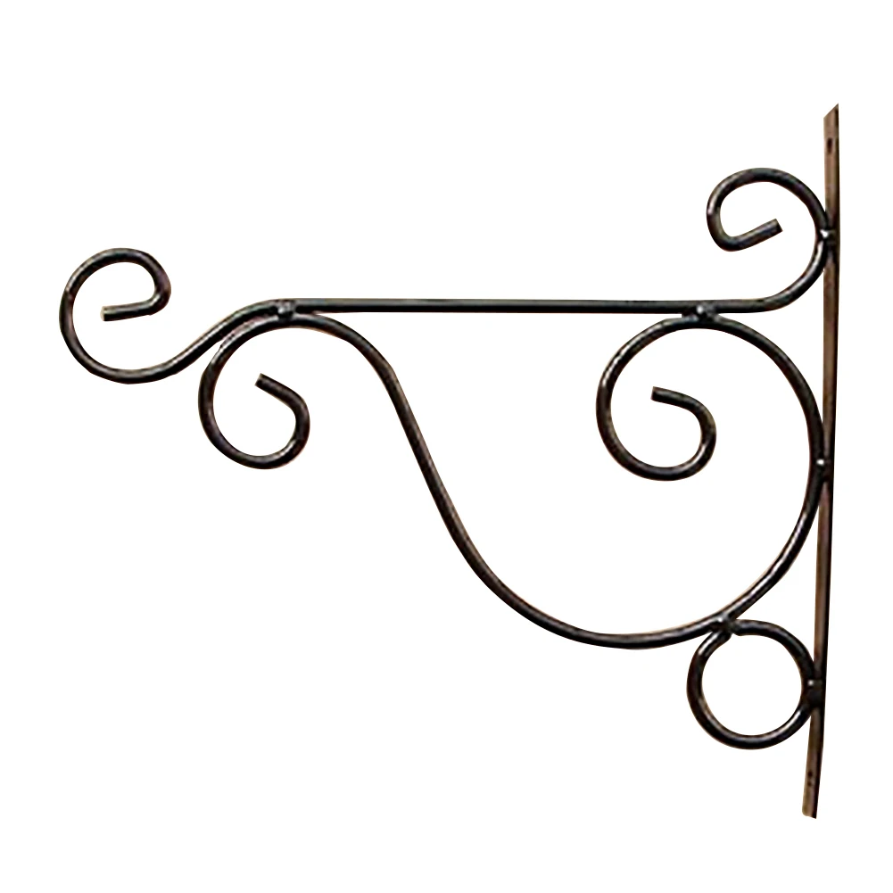 

Plants Fence Shelf Practical Flower Hanger Metal Garden Hotel Hook Hanging Bracket Outdoor Rust Resistant Wall Mount