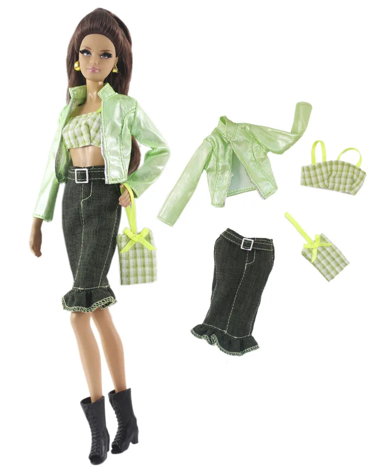 Комплект одежды/ Топ пальто+ юбка брюки шляпа сумка для 1/6 BJD Xinyi FR ST Кукла Барби/Одежда для куклы-младенца - Цвет: 1