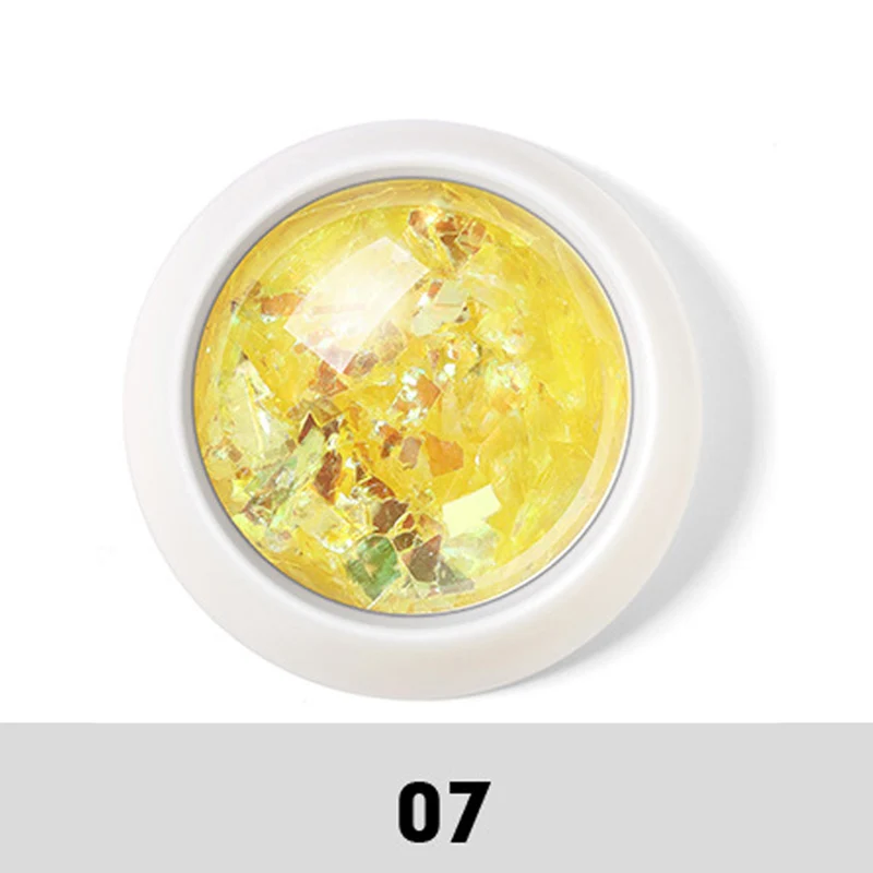 Q01652 RBAN NAIL 1 коробка разбитая Смешанная форма для ногтей блестки хлопья Типсы смешанные цвета блестка Маникюр 3D лак для ногтей инструменты для украшения ногтей - Цвет: Q01652