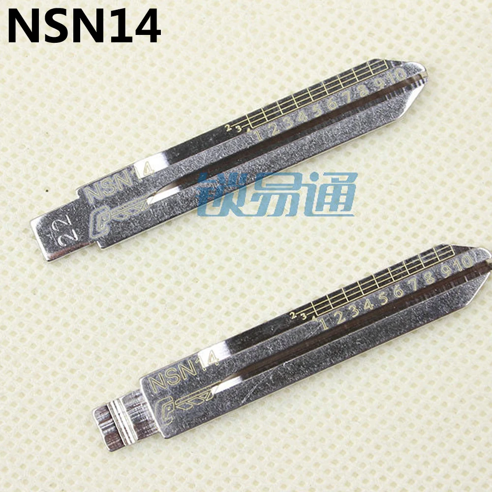 10PCS/LOT NO.22 NSN14 Engraved Line Key For Nissan TEANA TIIDA LIVINA Scale Shearing Teeth Blank Car Blade | Инструменты