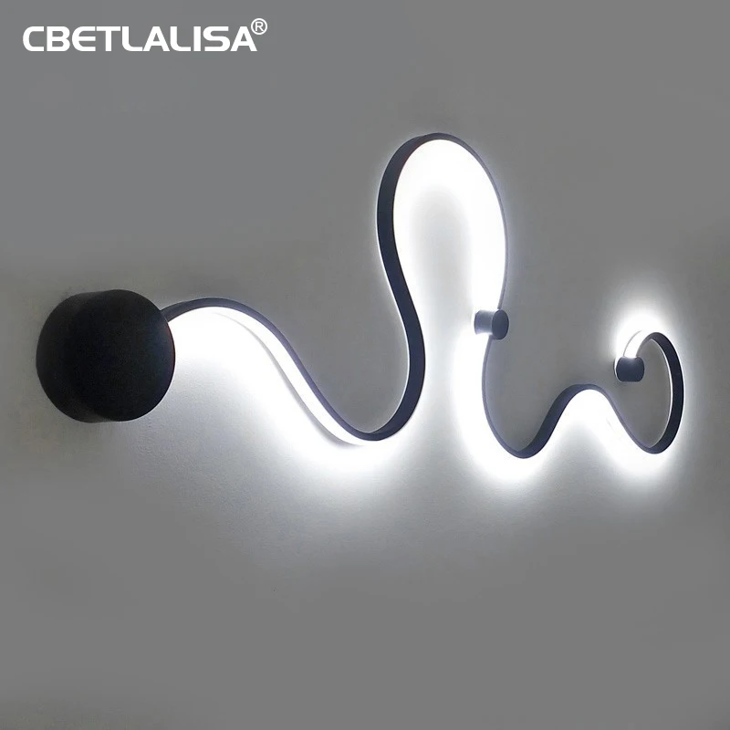 

Beautiful wall lamp Modern wall lamps for bedroom, study, living room, balcony, rooms, white/black acrylic luxury lamp