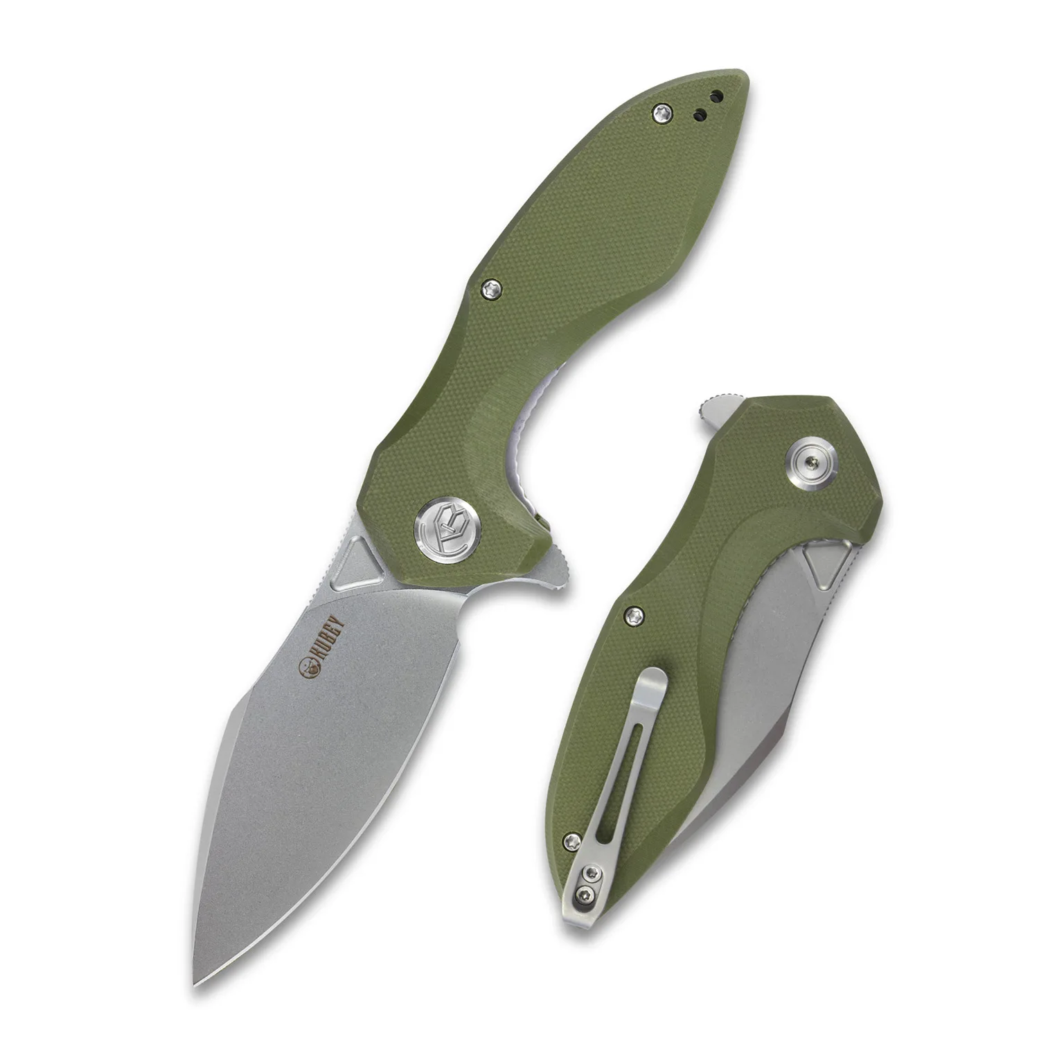 Kubey Edc折りたたみナイフ G10ハンドル付きaus 10ブレード ステンレスクリップ付き屋外ポケットナイフ Ku236 Aliexpress Tools