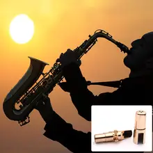 2019 de Alta qualidade Profissional Saxofone alto Sax Bocal De Metal Banhado A ouro Bocal Peças de Boca com Conjunto Clipe(China)