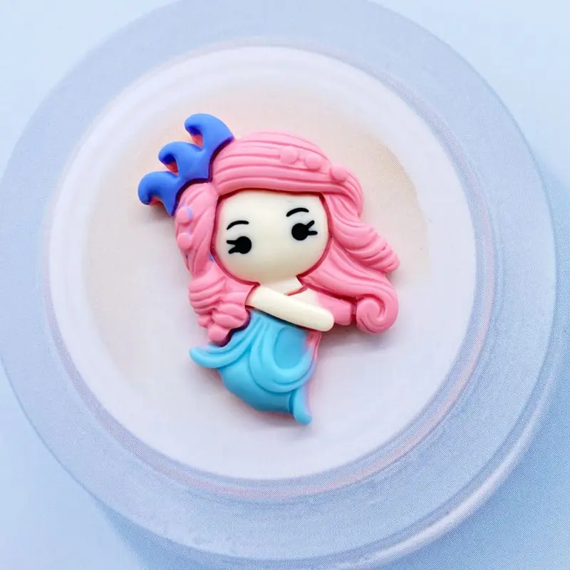 Resin Ornaments 10Pcs Resin Cabochon Kawaii Princess Flatback Scrapbooking Craft Embellishments DIY Hair Bow Acces