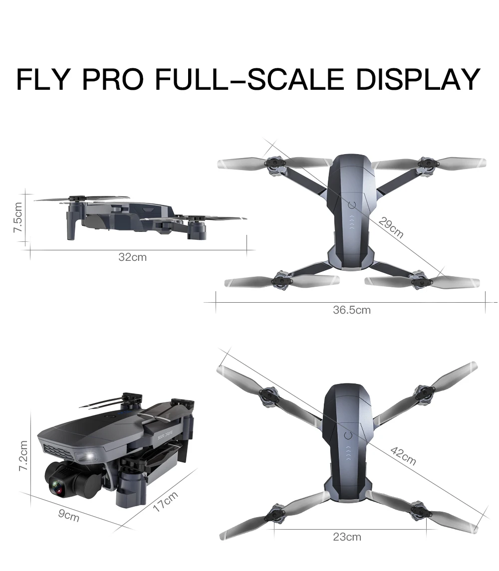 wifi grande angular fpv fluxo óptico rc quadcopter dron vs sg906
