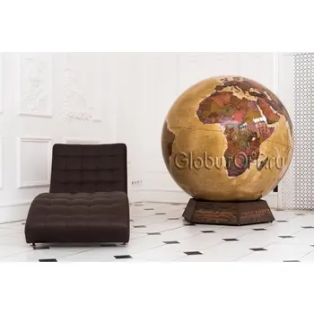 

Globe floor standing in retro style d = 130 cm wood stand