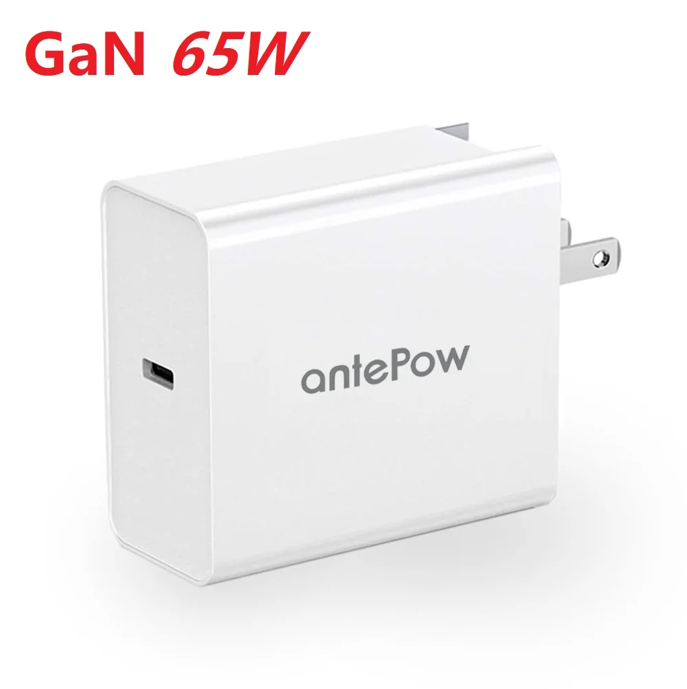 

antePow GaN 65W USB C PD Charger Quick Charge USB-C Type C Fast Charger