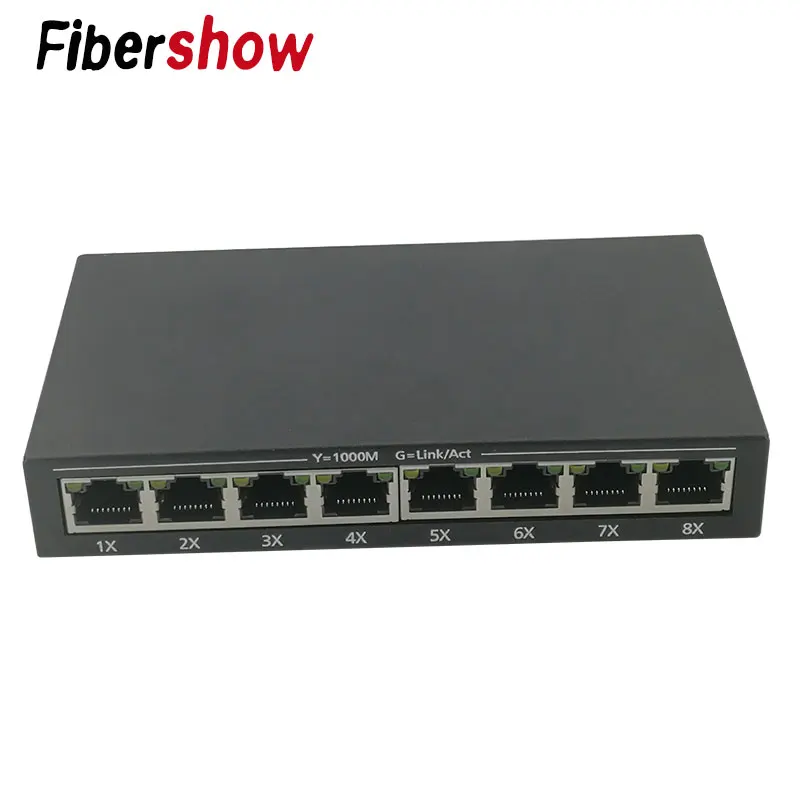 8 коммутатор Настольный RJ45 Ethernet коммутатор 10/100/1000 Мбит/с Lan переключатель концентратора 8 портов as