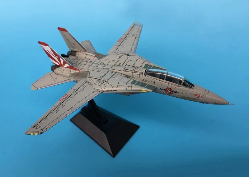 Редкое Специальное предложение 1:144 ВМС США F-14A авианосца VF-111 закат эскадрон военная модель из сплава коллекции