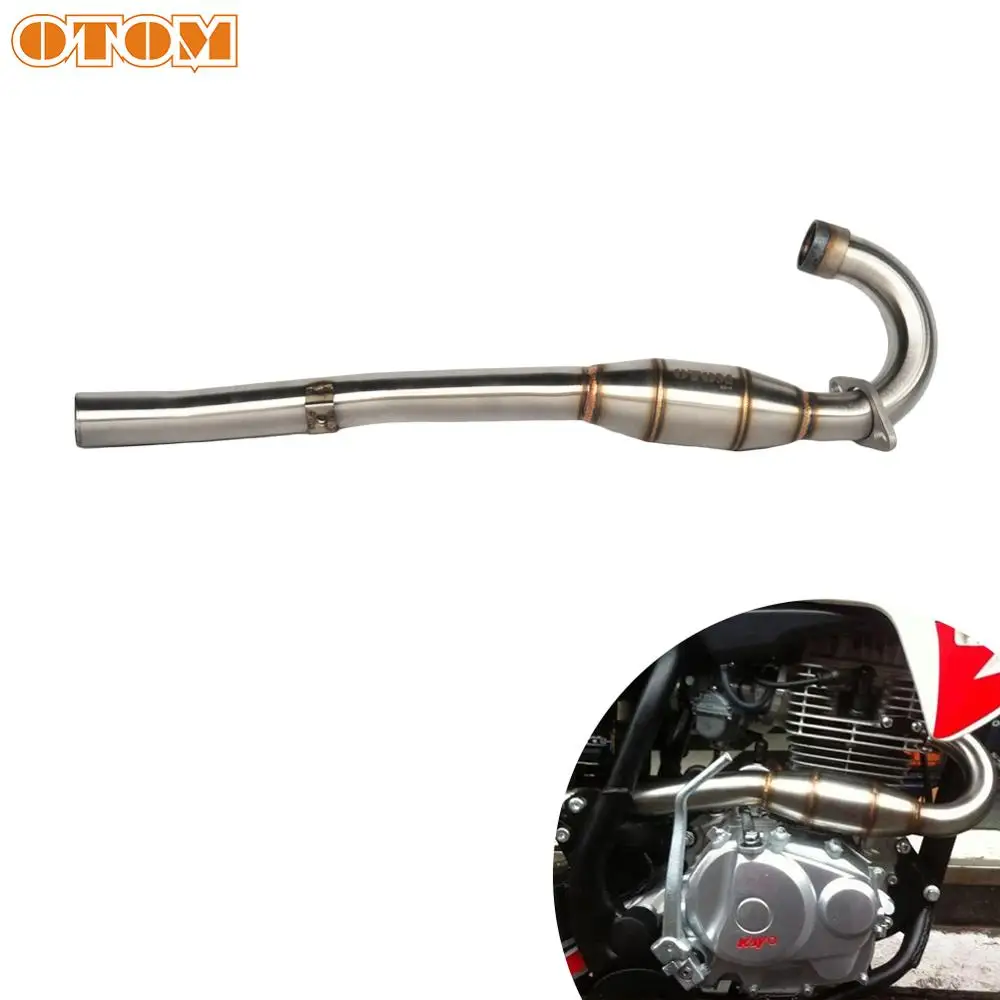 OTOM Motorcycle Accessories Exhaust Pipe Muffler Front Header Pipe Tube