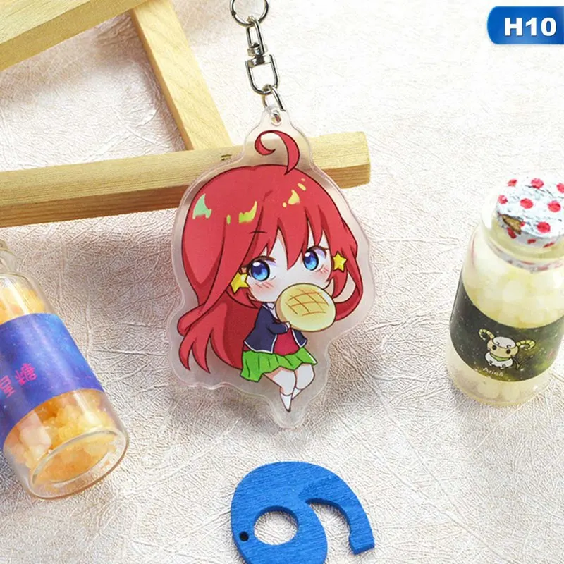 10 Gotoubun no Hanayome Nakano Ichika Nino Miku Yotsuba Itsuki брелок акриловая фигурка брелок-подвеска Подвески Подарки - Цвет: 10
