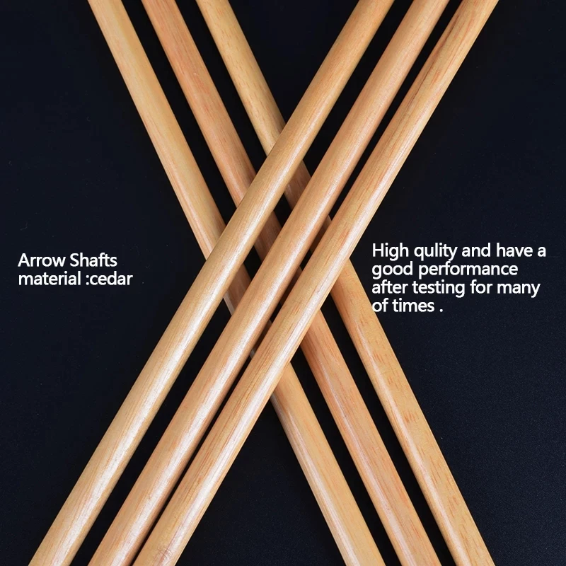 Handmade Wooden Arrows for Longbow Recurve Bow Hunting Shooting 25-70 Pounds 30 in 5 PCs 10 PCs 20PCs