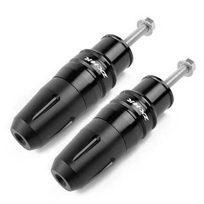 black Аксессуары для мотоциклов CNC вытяжная Рама Ползунки Краш колодки Защита от падения для KAWASAKI Ninja ZX14R ZZR1400 ZX-14R ZZR 1400 - Цвет: black