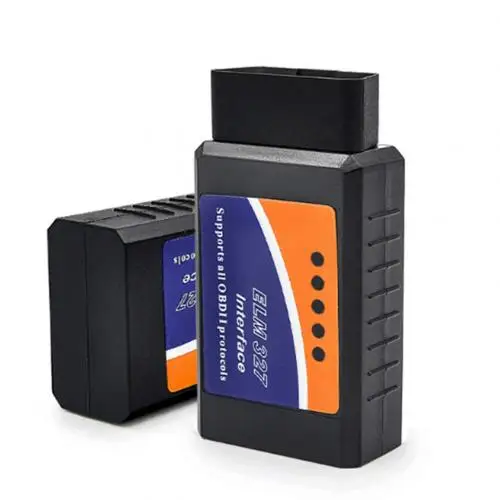 ELM327 V2.1 OBD 2 авто Bluetooth диагностический интерфейс сканер проверить инструмент - Цвет: Черный