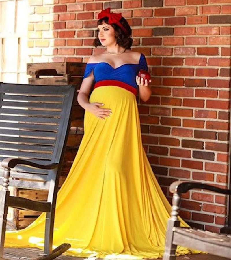 yellow chiffon maternity dress