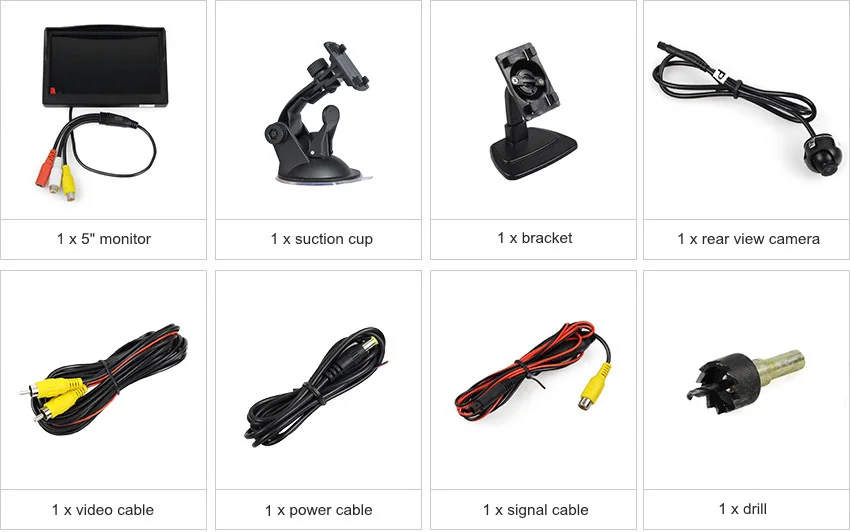 DIYKIT " ЖК-автомобильный монитор заднего вида+ задняя камера заднего вида спереди и сбоку, Автомобильная камера для системы помощи при парковке
