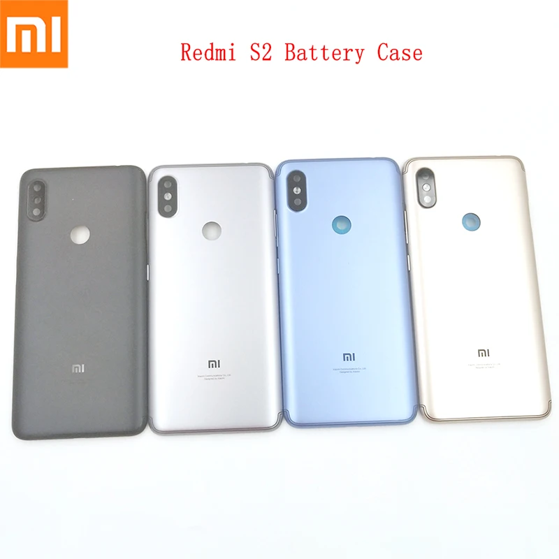 100% Original Xiaomi Redmi S2 Y2 Back Battery Cover Rear Door Housing Case For s2 y2 With Side Buttons and Camera Glass | Мобильные