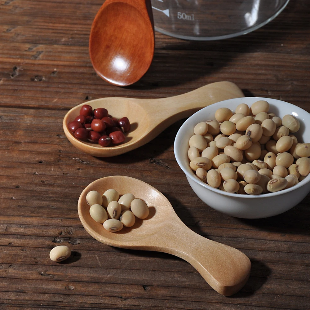 Ложка для соли и сахара кухонные приспособления Маленькая деревянная ложка