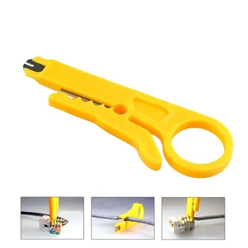 

9CM Mini Portable Wire Stripper Knife Crimper Pliers Crimping Tool Cable Stripping Wire Cutter Multi Tools Cut Line Pocket Multi