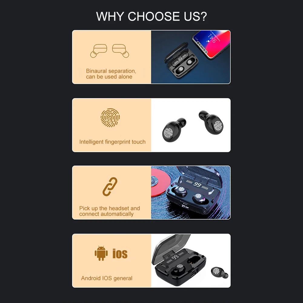 Tkey, беспроводной Bluetooth 5,0, наушники, новинка, F9 TWS, наушники, глобальная Спортивная беспроводная гарнитура, светодиодный дисплей, 3500 мАч, внешний аккумулятор