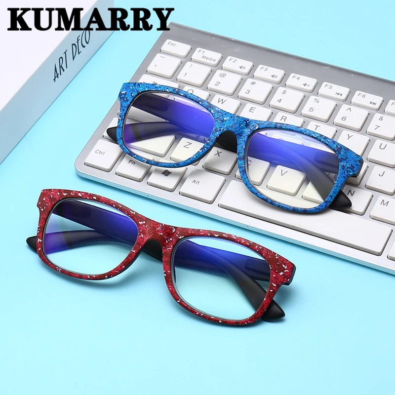 KUMARRY, новинка, классические очки для чтения, для мужчин/женщин, анти-синий светильник, компьютер, близорукие очки, диоптер 1,0+ 1,5+ 2,0+ 2,5+ 3,0+ 3,5+ 4,0