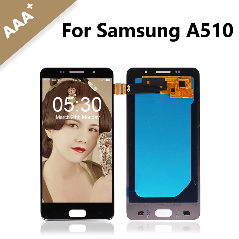 10 шт./лот AMOLED для samsung Galaxy A5 2016 A510 lcd A510M A5100 A510Y дисплей с сенсорным экраном