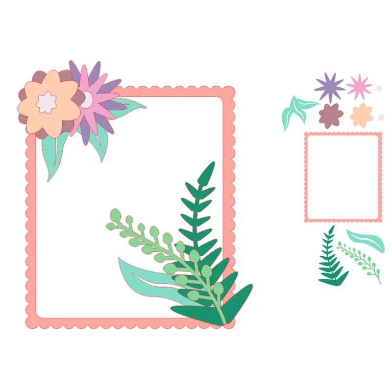 

Eastshape Flower Border Metal Cutting Dies for Card Making Scrapbooking Dies Embossing Stencil Craft Frame Couple Dies 2019 New