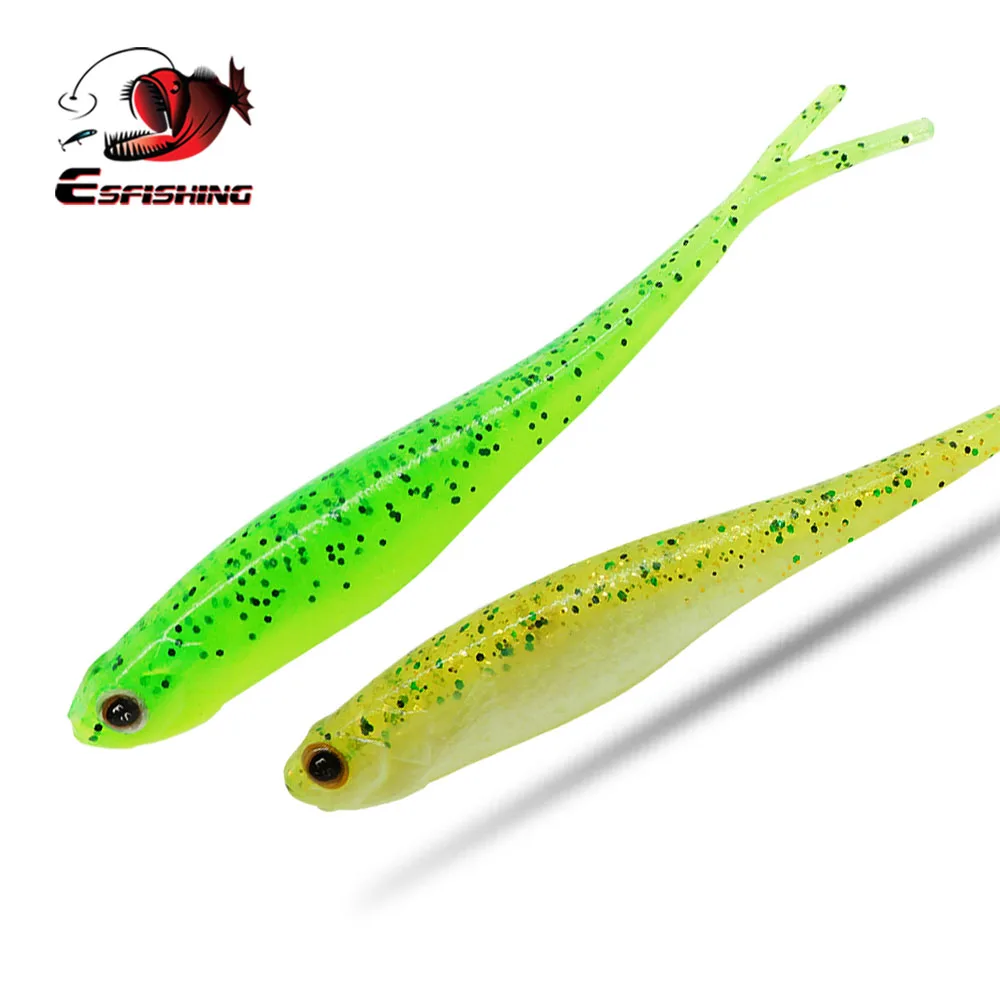 ESFISHING Fishing Lures Real Shad 130mm 6pcs Jigging Lure pesca Soft Bait Big | Спорт и развлечения