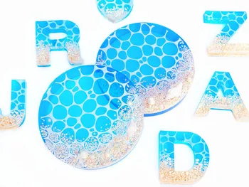 

UV Resin Epoxy Resin Glue Silicone Mold Handcraft Molds Water Lines Marine Wind Mould DIY Jewelry Making Tools