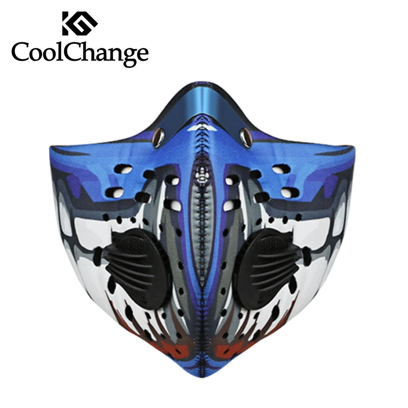 Coolchange, велосипедные велосипед Маска угольный фильтр маска серии Airsoft Спорт на открытом воздухе пылезащитный Респиратор маска рот маска для лица