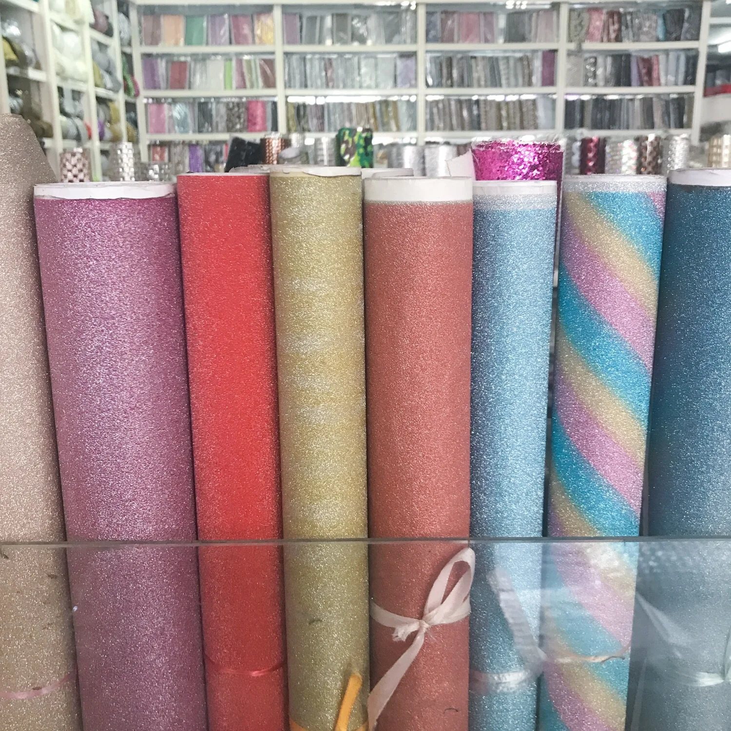 

19.68*18.11Inch Car sparkling Diamond Sticker Outer Interial Bling Film Silver Blue DIY Home Cell Phone Laptop Wall Use