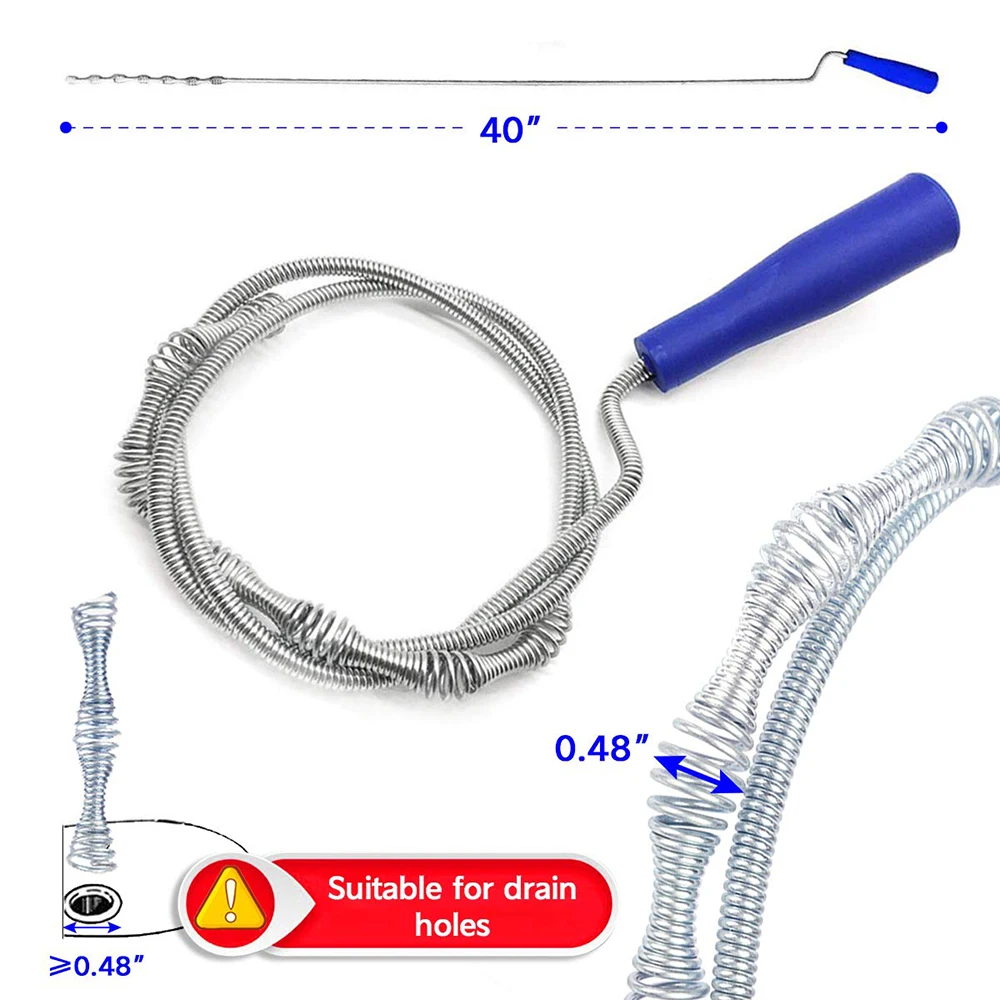 6 шт. в упаковке инструмент для снятия Слива шнека, проволочный очиститель для труб, щетка для очистки перелива, очиститель для канализационных волос