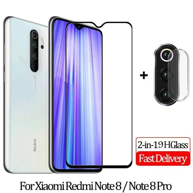 2-в-1 с уровнем твердости 9H закаленное Стекло для Xiaomi mi 9 SE A3 8 lite CC9E 9T Red mi K20 Note 5, 6, 7, 8, про-объектив Камера защитная плёнка полностью покрывающая - Цвет: 2-in-1 Glass