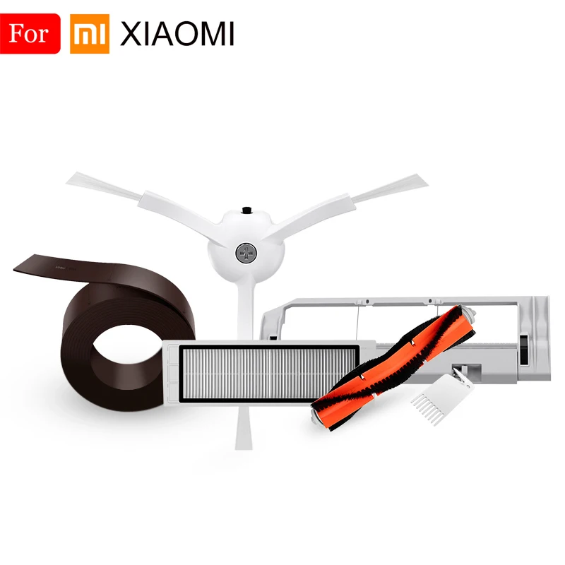 

For Xiaomi Roborock Vacuum Cleaner Parts Virtual Magnetic Stripe Wall With Side Brush HEPA Filter Main Brush And Cover Mop Cloth