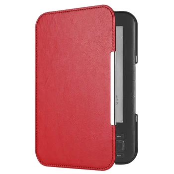 

PU Leather Flip Folio netic E-Book Cover for Amazon Kindle 3 3Rd Reader Keyboard Sn EReader Protective Case Red