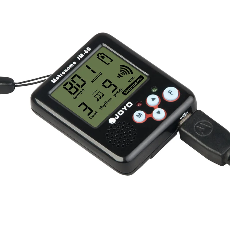 Acessório de Peças para Violão e Piano em Tamanho Lcd com Prendedor Joyo-mini Metrônomo Digital Pequeno Real Alto Som Voz - Image 2