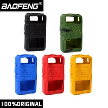 Baofeng – walkie talkie 5RA 5RB 5RC 5RD THF8 UV5R, coque de protection portable en caoutchouc et Silicone souple boîtier étui, Anti humidité et Anti poussière 