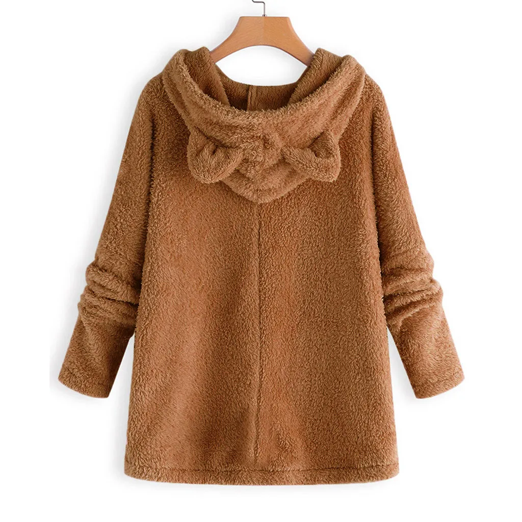 Ropa mujer bluza damsk толстовки для женщин размера плюс с принтом вышивка плюш больше размера d толстовка с капюшоном с воротником и длинными рукавами Женская толстовка