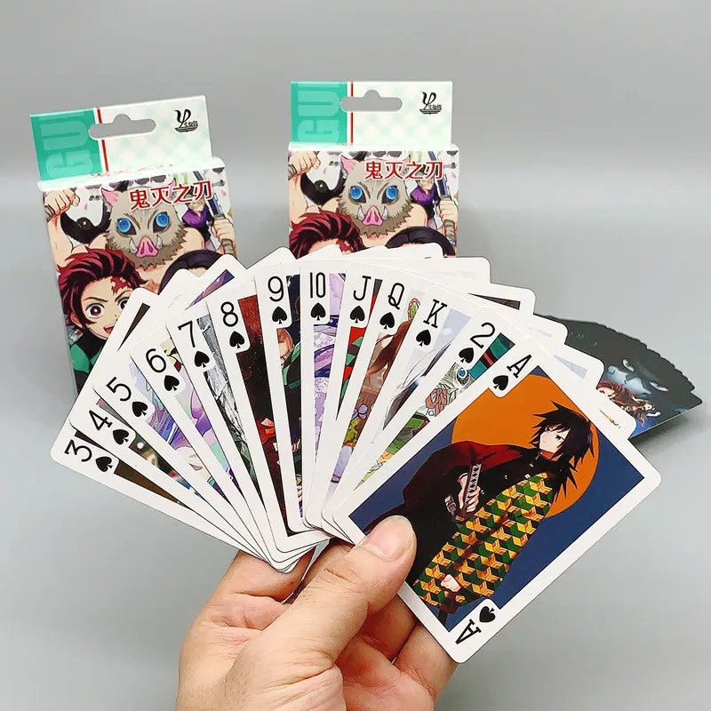 Juego de cartas de Anime, juego de cartas de mesa único, conjunto de baraja de póquer de cartas, juegos de viaje