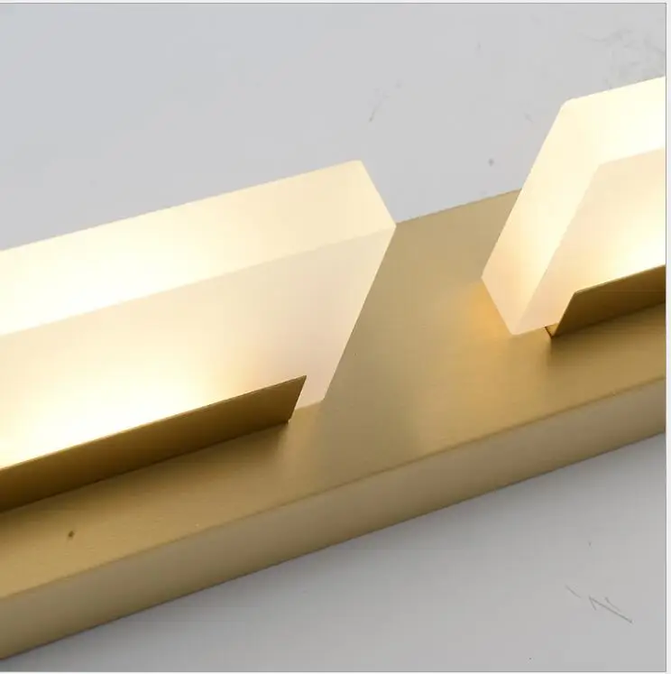 Зеркальная лампа для унитаза современная простая Скандинавская зеркала из меди