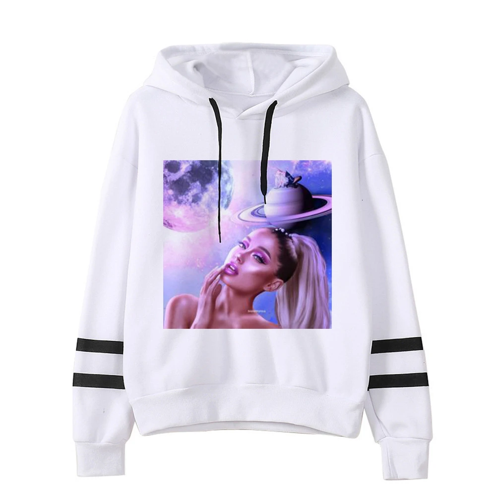 Ariana grande, Женская Толстовка без слез, для плача, худи, одежда с принтом, пуловер, толстовки, женские, Harajuku, kawaii, уличная одежда - Цвет: 605