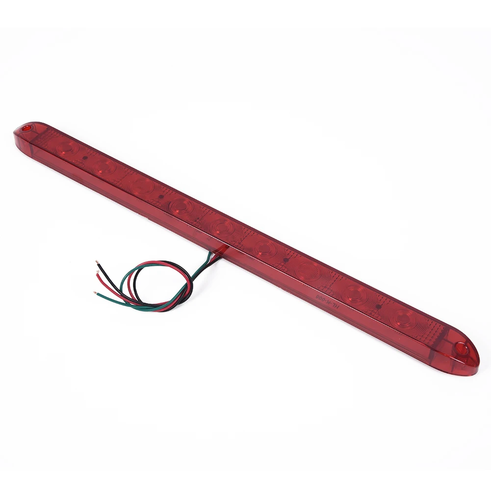 

3rd Brake Light LED Light Bar 3rd brake Light w/ 2 Screw Holes Red Stop Turn Tail 15\" Durable