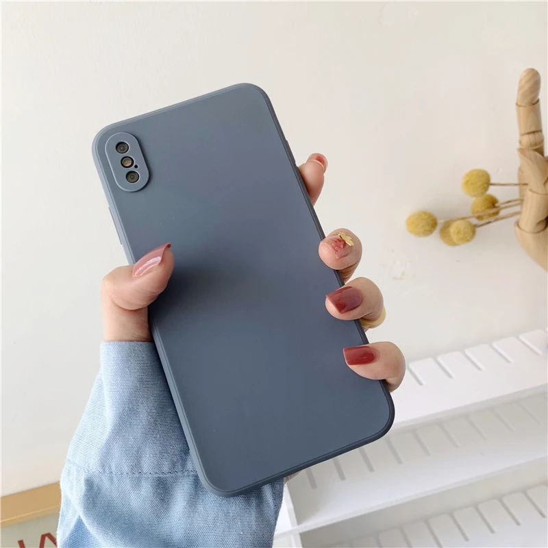 Ban Đầu Silicone Cao Cấp Dành Cho Iphone 7 8 6 6S 6 Plus 12 11 Pro X XS MAX XR SE ốp Lưng Điện Thoại Trên Iphone 7 8 12 Mini 10 Bao custom iphone cases Cases For iPhone